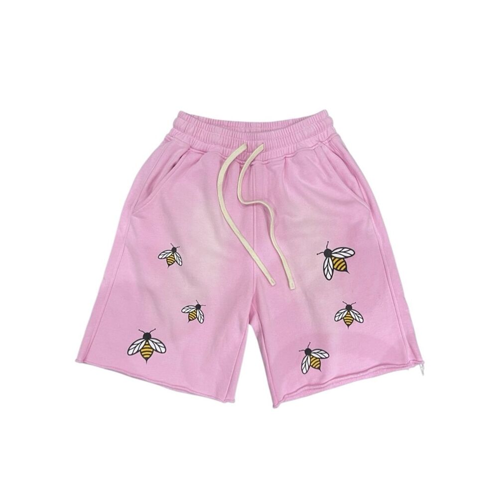 ARPINSHOLIS Bubble Gum Pink Fleece Cotton Shorts Size Small